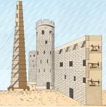 ΠΟΛΙΟΡΚΗΤΙΚΟΣ ΠΥΡΓΟΣ. Ο Αλέξανδρος χρησιμοποίησε πολιορκητικούς πύργους με τροχούς (ρόδες), σκεπασμένους με δέρματα, για να τους προστατεύουν από τη φωτιά. Το ύψος τους ήταν περίπου 53 μ. και είχαν 20 ορόφους. Είναι οι ψηλότεροι πολιορκητικοί πύργοι που κατασκευάστηκαν ποτέ και αποτελούν τεχνικό κατόρθωμα της εποχής τους.